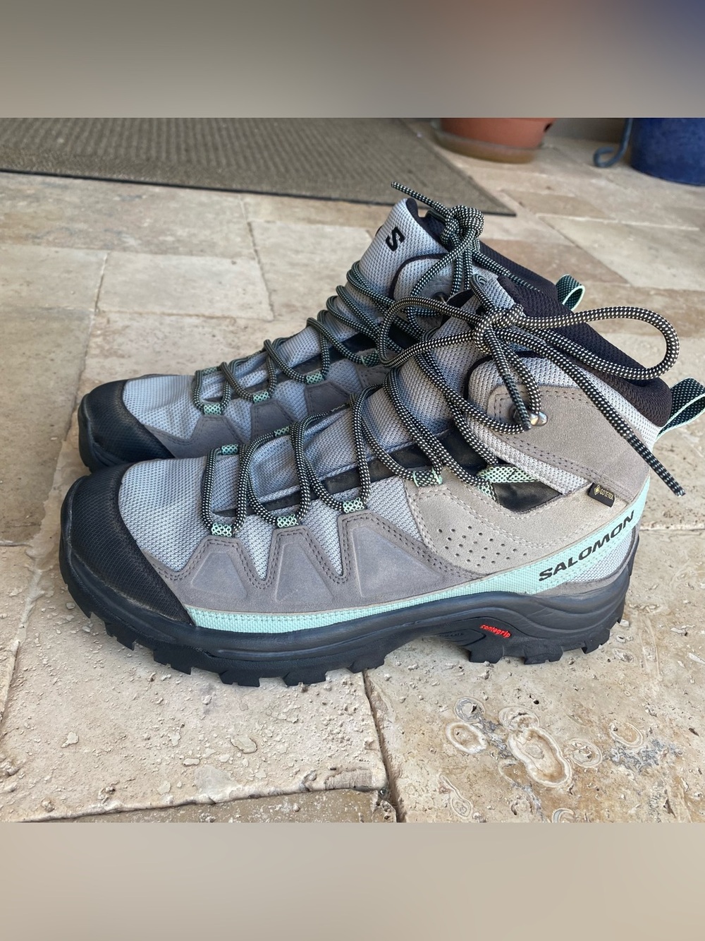 Women’s Salomon Quest Rove GTX - Grey/Blue - Size 8.5
